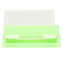 Mikrofiberbørstedispenser for tannlegeverktøy med påfyllbar design, ergonomisk trykknappholder for skjønnhetssalonger og vippeextensions