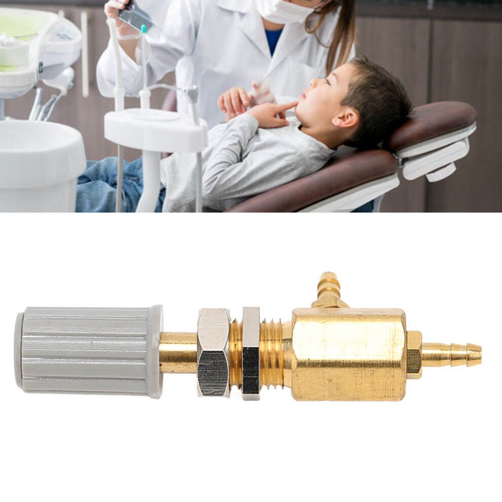 Copper T-Shape Dental Water Valve for Chair Turbine Unit 0.12in