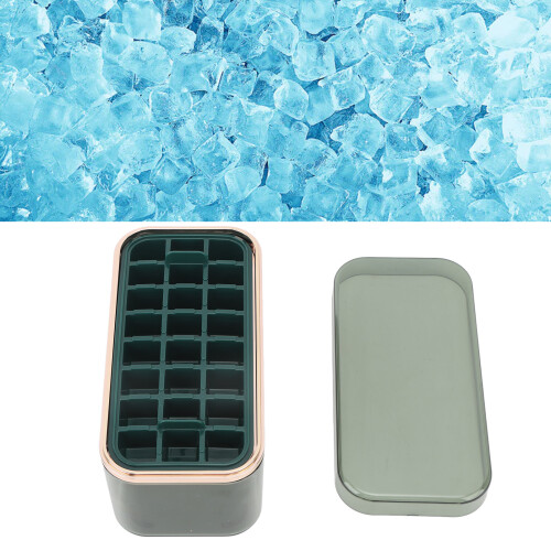 Popsicle Ice Maker with Advanced Freezing System, Silicone Ice Tray Featuring Dust-proof Storage Bin, Quick-freezing Ice Cube Mold with Stackable 2