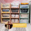 Space Saving Wardrobe Storage Box with Foldable Design, Easy to Stack Plastic Organizer Baskets for Home Office Bedroom Laundry, Slide Rails Drawer 3