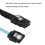 SFF-8643 σε SATA Forward Breakout, καλώδιο σκληρού δίσκου ελεγκτή RAID, ρυθμός μεταφοράς 7