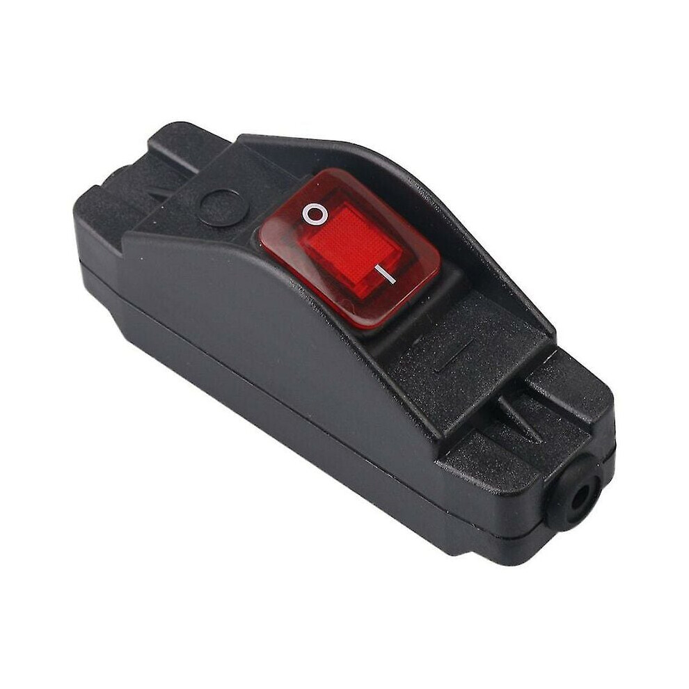 Inline Cord Switch For High Power Appliances, Rocker Button Switch With Yellow Indicator Light For Waterproof Fireproof Applications 9340959513055