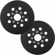 Hook And Loop Sander Pad, For Bosch And Skil Sander Models, 2 Pieces, 125Mm, Aggressive Sanding Made Easy With Extra Hard Backing, Cost Effective And