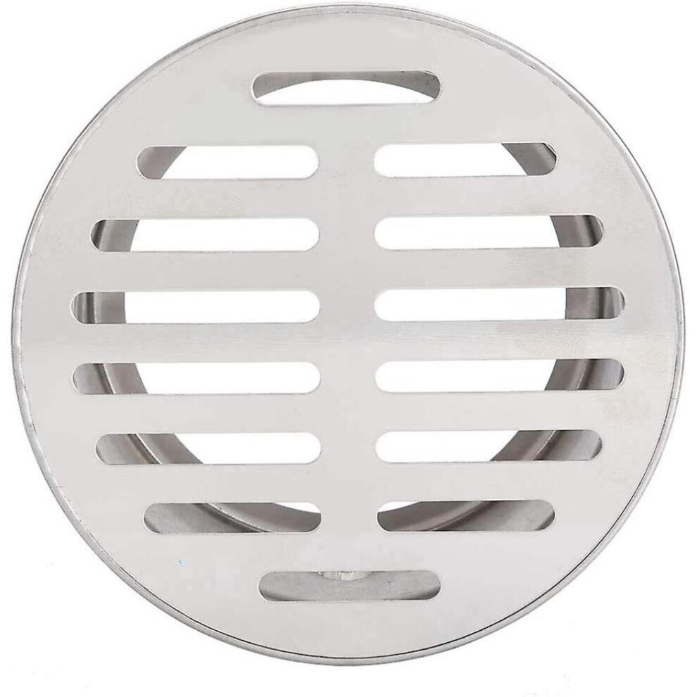 Round Grate Cover For Outdoor Drain, Snap-In Drain With Stainless Steel Anti Blocking Design, Floor Drain Cover For Balcony Roof Drain-Pipe, Clog 9009791524932