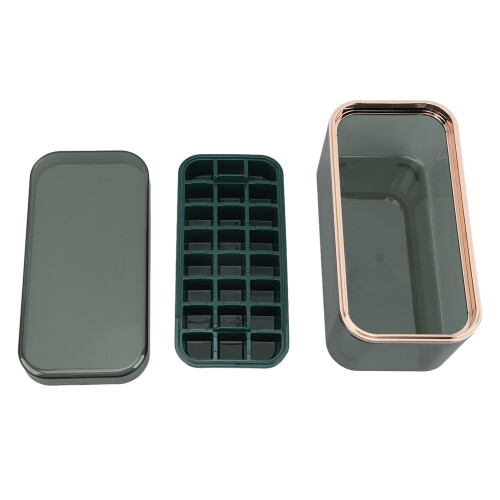 Popsicle Ice Maker with Advanced Freezing System, Silicone Ice Tray Featuring Dust-proof Storage Bin, Quick-freezing Ice Cube Mold with Stackable 1