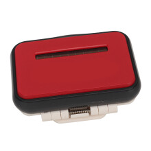 3D-Schrittzähler mit Clip, CR 797, Rot, 62g