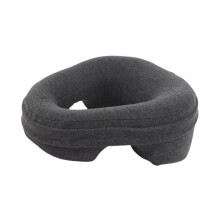 Face Down Pillow Memory Foam Massage Headrest For Plane Travel 11.81x11.81x4.72 Inch