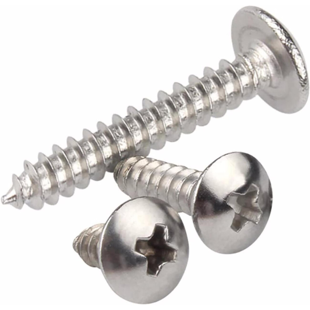 Truss Head Screw Fasteners, Rust Resistance Corrosion Resistance Metal Screws With High Strength Build, Self Tapping Phillips Drive Screws For Wood 9358999475233