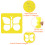 Σετ στένσιλ με ζώα, 24 τεμάχια πολύχρωμα πρότυπα σχεδίασης, ασφαλή πλενόμενα, 4