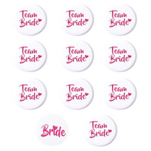 6/8/11 Stuks Bruid en Bruid Squad Pins Wedding Party-11 stuks