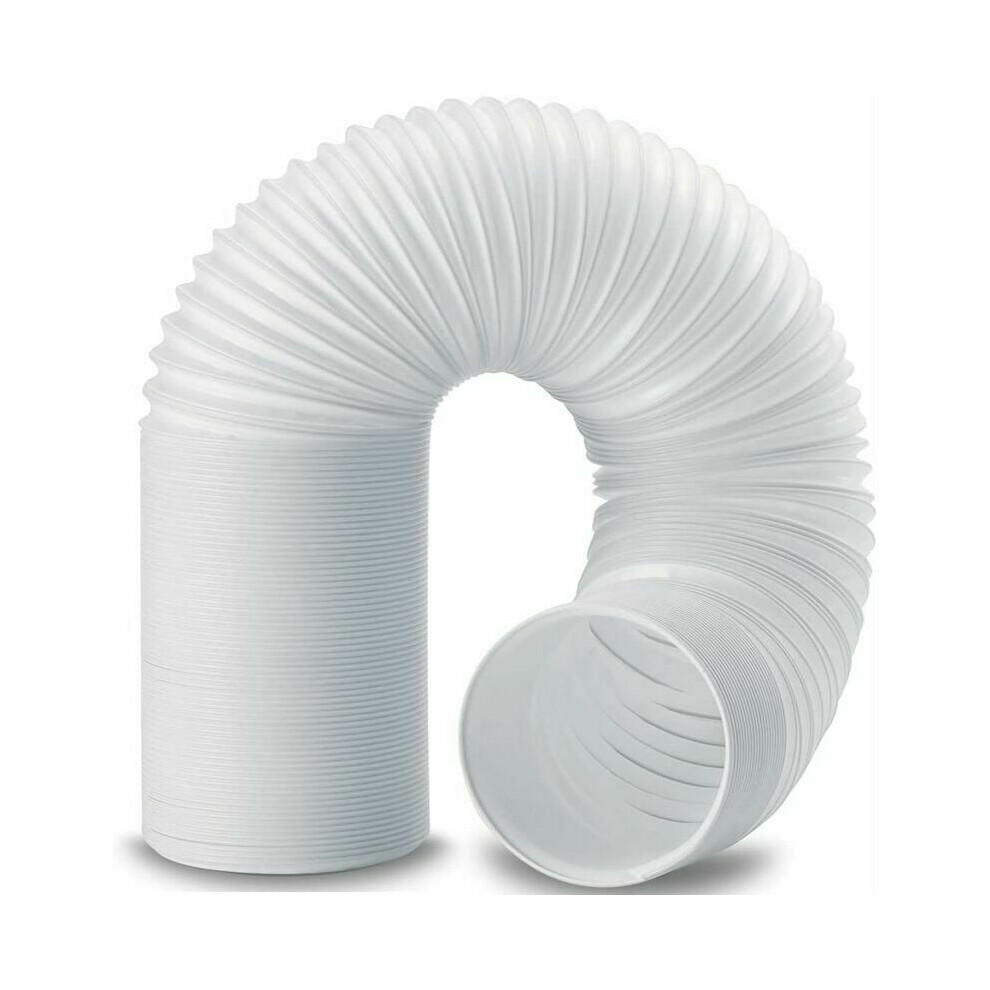 Universal Compatibility Portable Air Conditioner Hose, Durable Pp Material With Counter Clockwise Thread, Length Adjustable Up To 2M, Flexible For 9358999476278