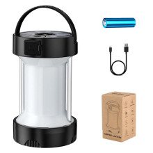Linterna recargable con modo de luz roja, lámpara de camping portátil con múltiples modos de luz y carga de dispositivos para emergencias, equipo