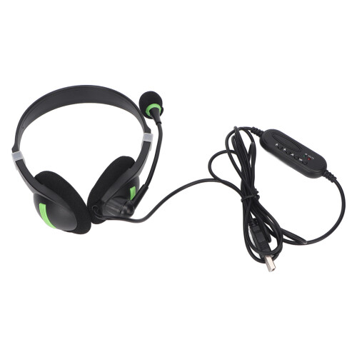 Headset For Gaming And Computer Use Noise Canceling Over Ear Headset With Flexible Microphone Volume Control And Mute Function Fine Craftsmanship