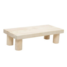 Wooden Folding Step Stool Kids And Adults Anti Slip Space Saving Lightweight 12 Inch Natural Wood Finish For Kitchen Bathroom