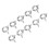 50 Pcs Copper Spring Ring Clasps 6mm for Jewelry Making 6