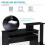 Homcom HOMCOM Computer Desk with Sliding Keyboard Tray Storage Drawer Shelf Black 5