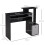 Homcom HOMCOM Computer Desk with Sliding Keyboard Tray Storage Drawer Shelf Black 3