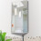 Homcom HOMCOM Bathroom Corner Wall Mirror Storage Cabinet Cupboard Stainless Steel 1