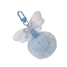 Plüsch-Flügel-Handy-Lanyard, schöne Bären-Handykette,-Blau