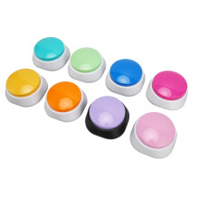 8Dog Buttons Assorted Colors 30s Recording Battery Portable Safe Durable ABS
