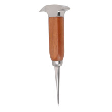 304 Edelstahl Eisenzange Hand-Eisentferner Pick mit Buchenholzgriff