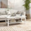 Homcom HOMCOM 2 Tier Wooden Coffee Tea Table End Table with Storage Shelf 1