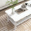 Homcom HOMCOM 2 Tier Wooden Coffee Tea Table End Table with Storage Shelf 9