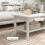 Homcom HOMCOM 2 Tier Wooden Coffee Tea Table End Table with Storage Shelf 5