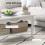 Homcom HOMCOM 2 Tier Wooden Coffee Tea Table End Table with Storage Shelf 6