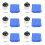 48 Peças 3 Polegadas 75 mm Feltro Almofada de Polimento Para-Brisas Reparo de Arranhões Kit de Polimento de Vidro 1