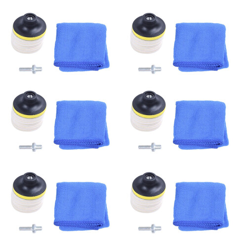 48 Peças 3 Polegadas 75 mm Feltro Almofada de Polimento Para-Brisas Reparo de Arranhões Kit de Polimento de Vidro