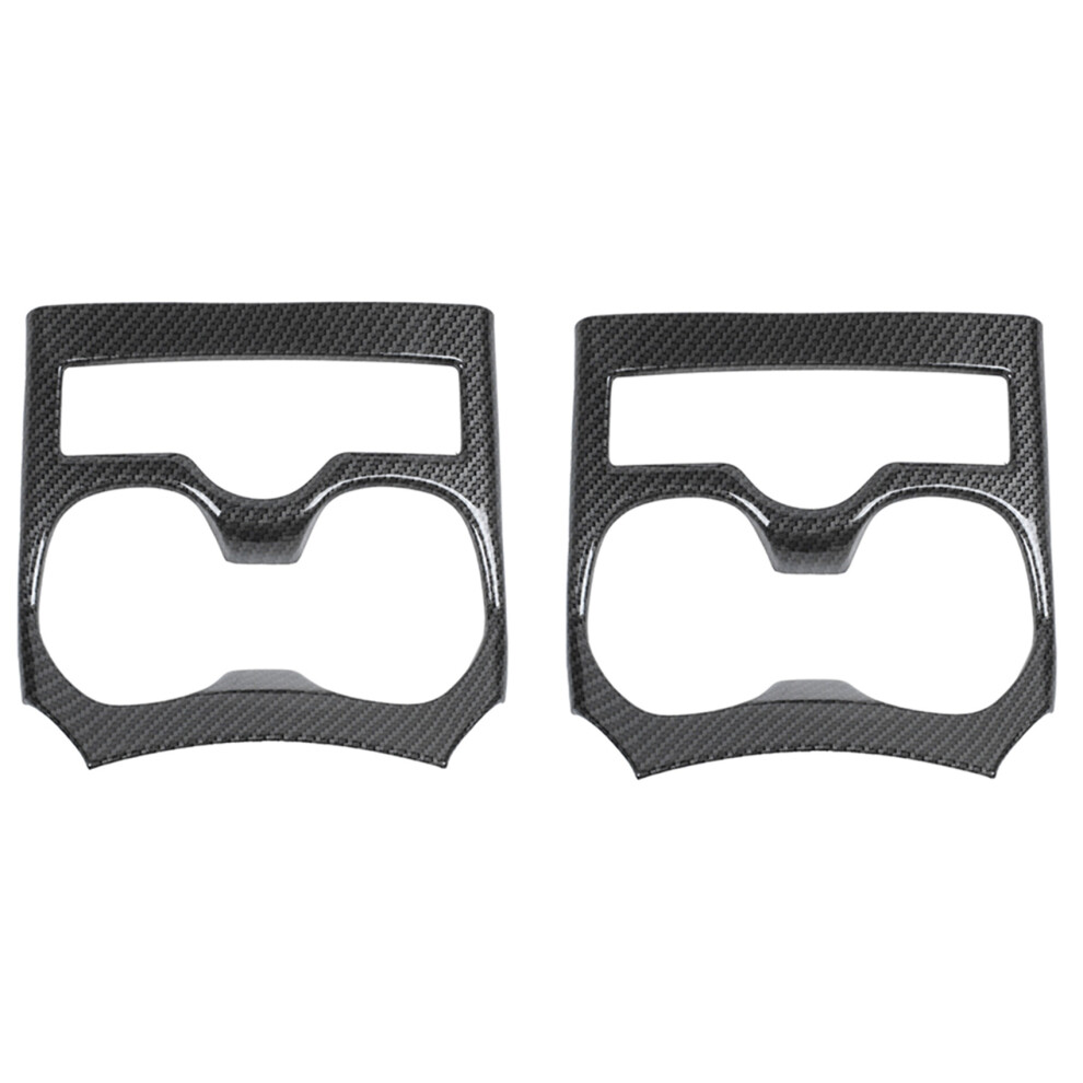 2X For Xtrail X-Trail X Trail T32 Rogue 2014 2015-2019 Carbon Fiber Car Water Cup Holder Cover 6031716068286