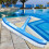 3X Escova de Piscina Azul de 18 Polegadas Cabo Escova Limpa Escova de Parede de Piscina Ferramentas de Limpeza 10
