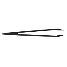 5X Manual Tool Black Plastic Flat Tip Anti-Static Tweezers