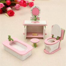 8 Set Wooden Dollhouse Miniature Furniture Puzzle Model Children Kids Toys