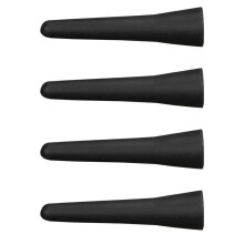 4X Universal Car Antenna, 6.5 cm (2.5 Inch) Small Short Car Aerial, FM/AM Inputs M5 M6, Black