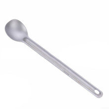 Ultralight Tableware Long Handle Ti Spoon Titanium Camping Utensil For Outdoor Picnics