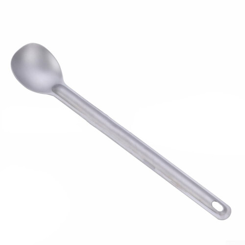 Ultralight Tableware Long Handle Ti Spoon Titanium Camping Utensil For Outdoor Picnics