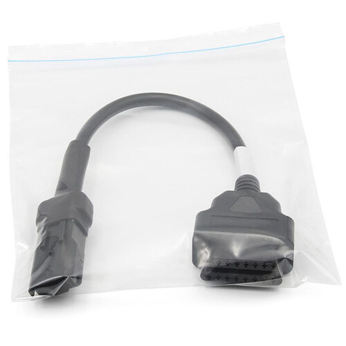 2X OBD Motorcycle Cable for  4 Pin Plug Cable Diagnostic Cable 4Pin to OBD2 16 Pin Adapter 1