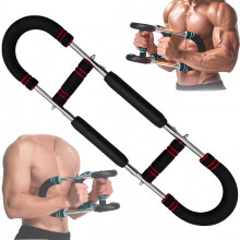 Forearm Strengthener Detachable Arm Trainer Adjustable Power Twister Bar Red Chest Expander For Anywhere Fitness