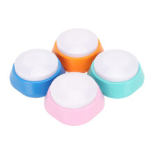 4PCS Voice Recording Button for Pet Training - 30 Sec Compact Buzzer in Lake Blue, Orange, Pink & Blue