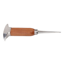 304 Stainless Steel Ice Chisel with Wooden Handle, Hand Removal Pick