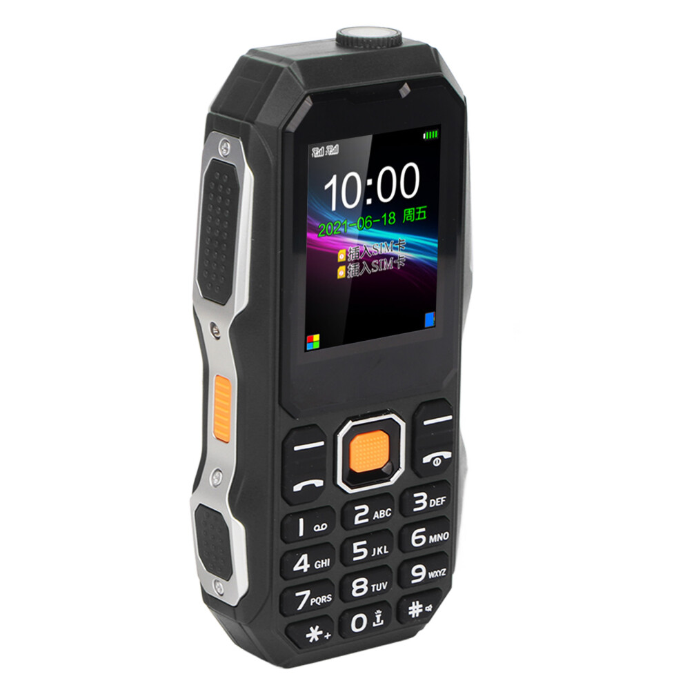 Durable W2021 1.8" Phone - 5800Mah Camera Radio For Seniors Black 3451371365798