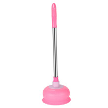 Toilet Plunger With Extended Handle Thickened Rubber Powerful Suction Easy Remove Clean For Bathroom Sink Floor Drains