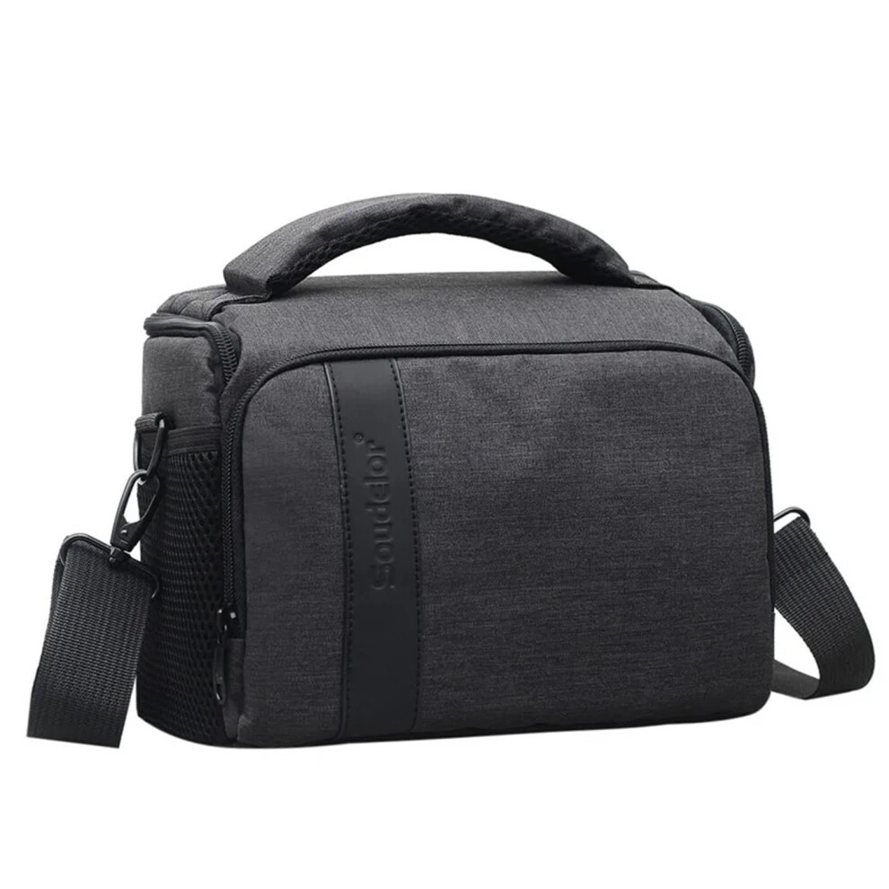 Waterproof Nylon Shoulder Camera Bag Crossbody Dslr Video Camera Case For Dslr Cameras Black 9347817068139