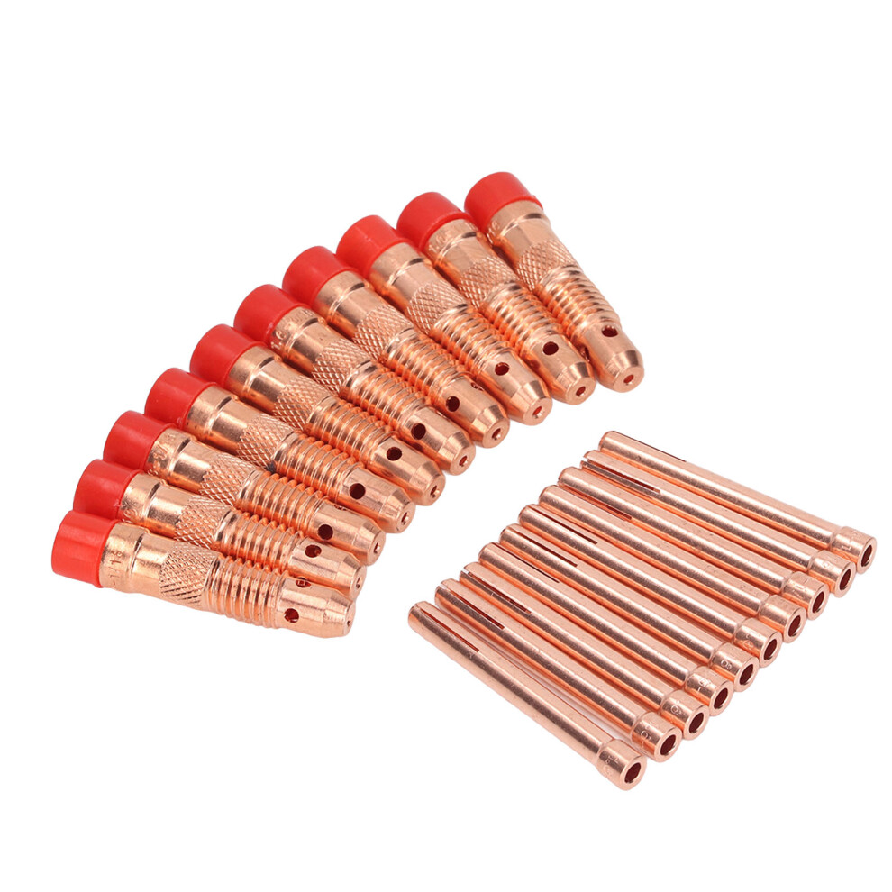 10Pcs Copper Tig Collets & Fittings For Wp17 Wp18 Wp26 Welding Torch 9441371368473