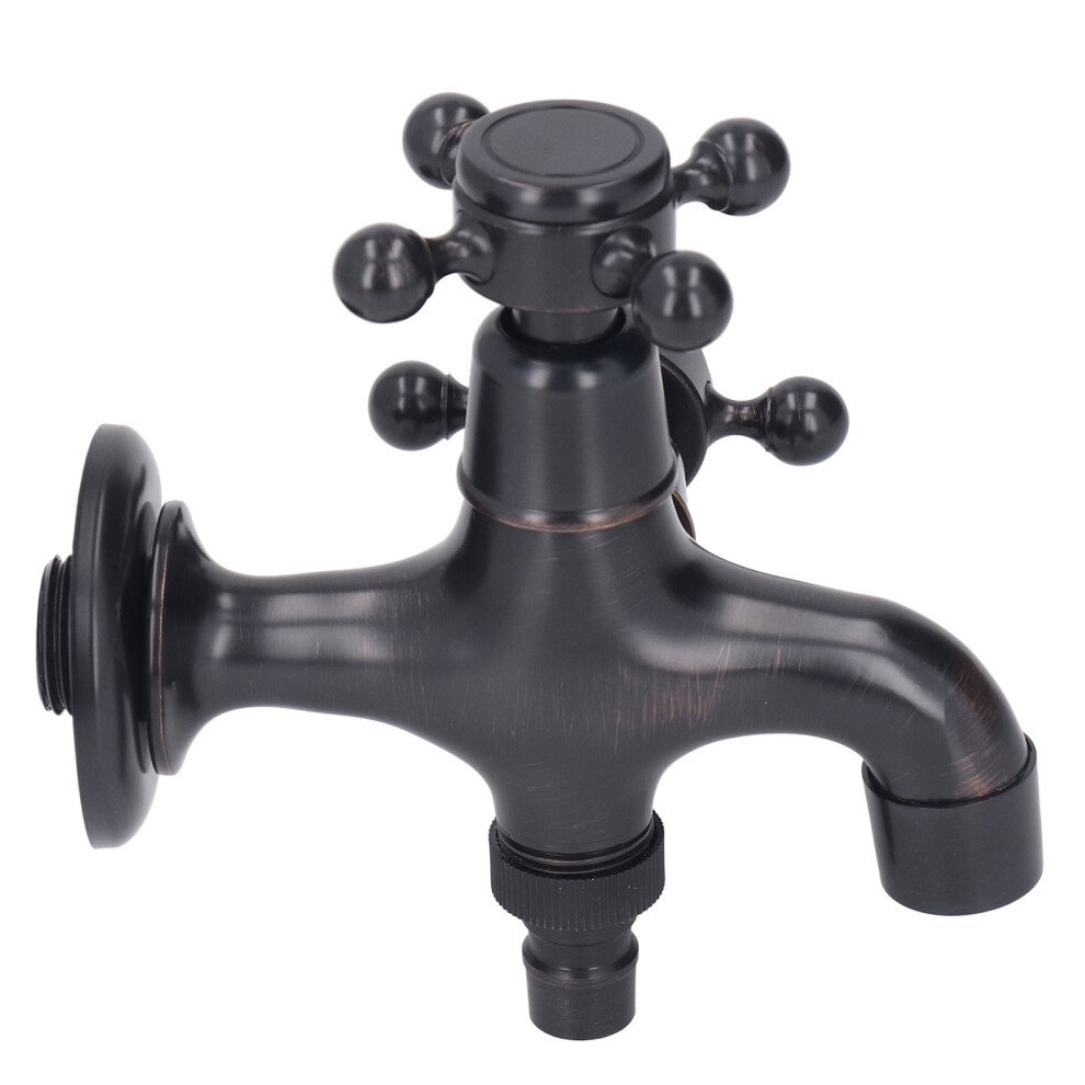 All Copper Wall Mount Retro Faucet, Cold & Hot Tap For Bathroom 4371371368416