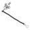 Rectificatore per Generatore Diesel da 40A, 3 pezzi, nero, con cavo 10