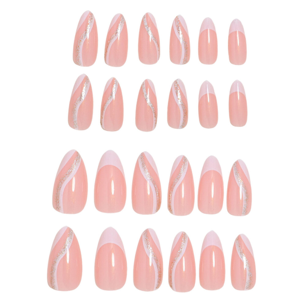 Reusable Nails, Oval Shaped Full Coverage Press-on Nails With Easy Application, High Quality Abs Material Salon Quality Manicure For Professional Use