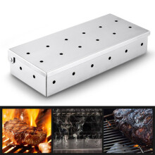 BBQ Transformation Kit, Stainless Steel Smoker Box, Elevate Your Grilling Experience, Durable Design For Unmatched Flavor, Easy To Clean, 22.2 X 9.6